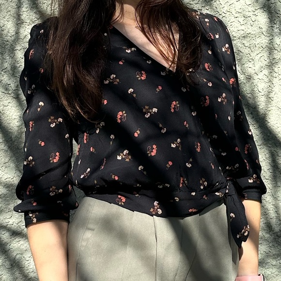 MADEWELL Wrap Floral Top - Picture 15 of 15